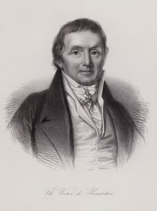 Charles Victor de Bonstetten, Zwitserse politicus en schrijver (gravure) door Swiss School