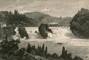 Watervallen van de Rijn bij Schaffhausen door Swiss School