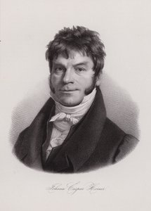 Johann Caspar Horner, Zwitsers natuurkundige, wiskundige en astronoom (gravure)