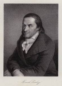 Johann Heinrich Pestalozzi, Zwitsers onderwijsvernieuwer (gravure) door Swiss School