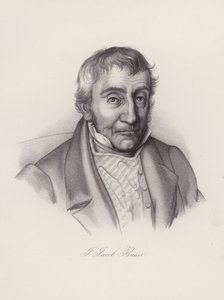 Johann Jakob Buser, Zwitsers politicus (gravure) door Swiss School