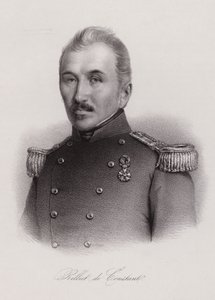 Louis Rilliet van Constant, luitenant in het Franse leger en politicus van Zwitserland (gravure)