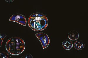 Detail van roosvenster