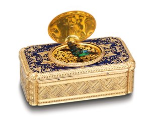 Zingende-vogel doos, ca. 1840