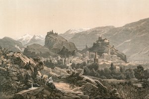 Sion, Hoofdstad van Kanton Wallis door Swiss School