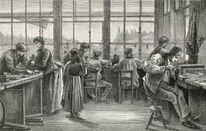 Horlogemakerswerkplaats in La Chaux-de-Fonds door Swiss School