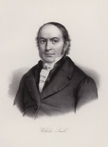 Wilhelm Snell, Zwitsers professor en politicus (gravure) door Swiss School
