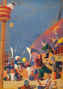 Het Gevecht met de Kapers door Sydney George Hulme Beaman