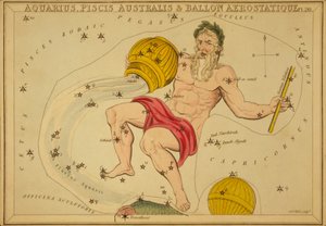 Aquarius, Piscis Australis & Ballon Aerostatique, illustratie uit 
