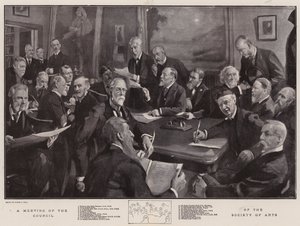 Een Vergadering van de Raad van de Society of Arts
