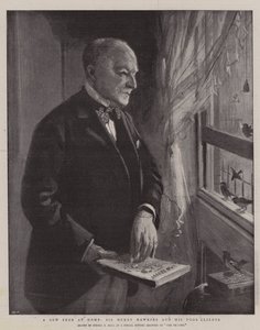 Een nieuwe edelman thuis, Sir Henry Hawkins en zijn arme cliënten door Sydney Prior Hall