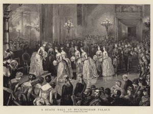 Een staatsbal in Buckingham Palace