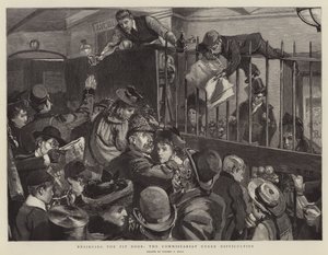 Het belegeren van de putdeur, de commisariaat onder moeilijkheden door Sydney Prior Hall