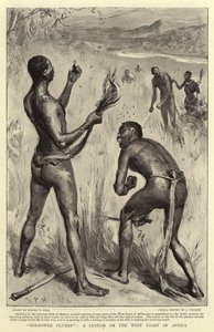 Geleende Pluimen, een gewoonte aan de westkust van Afrika door Sydney Prior Hall