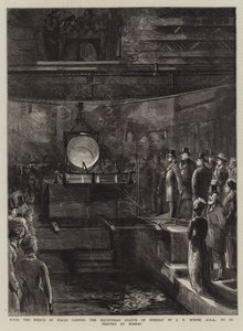 ZKH de Prins van Wales giet het ruiterstandbeeld van zichzelf door J E Boehm, ARA, te Bombay door Sydney Prior Hall