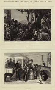 Illustraties uit De Tour van de Prins van Wales in India, door W Howard Russell, LLD door Sydney Prior Hall