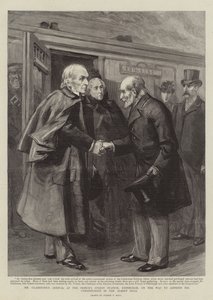 De Aankomst van Mr. Gladstone op het Prince