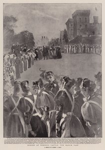 Verpleegsters bij Windsor Castle, de Mars