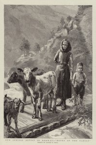Onze speciale kunstenaar in Noorwegen, hoop van de familie door Sydney Prior Hall