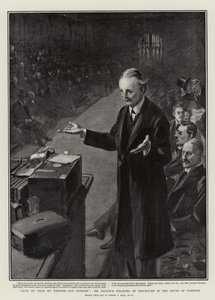 Red me van mijn vriend en vijanden, Mr Balfour spreekt over procedure in het Lagerhuis