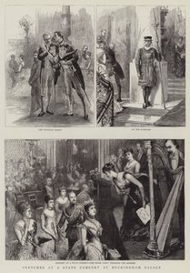 Schetsen bij een Staatsconcert in Buckingham Palace