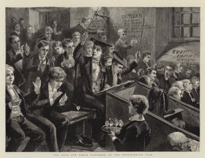 De goden en hun Ganymedes bij het Westminster-spel door Sydney Prior Hall