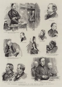 De Parnell Commissie bij de Royal Courts of Justice door Sydney Prior Hall