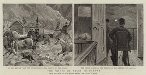 De Prins van Wales in Noorwegen door Sydney Prior Hall