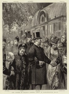 Tuinfeest van de Prins van Wales in Marlborough House door Sydney Prior Hall