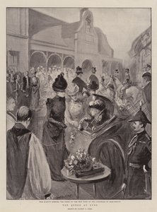 De koningin in Ryde door Sydney Prior Hall