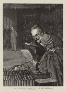 De herverkiezing van ministers in het laatste parlement door Sydney Prior Hall