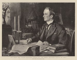 De Zeer Eerwaarde George Nathaniel Curzon, MP, de Nieuw Aangestelde Onderkoning van India door Sydney Prior Hall