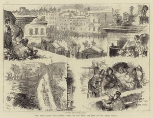 De Koninklijke Intocht in Londen, Wat we zagen vanaf het Dak van de Horse Guards door Sydney Prior Hall