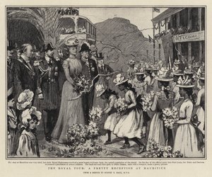 De koninklijke tour, een mooie ontvangst in Mauritius door Sydney Prior Hall