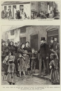 Het koninklijk bezoek aan Ierland, de Prins van Wales als commissaris van de Koninklijke Commissie voor de woningen van de arbeidersklasse door Sydney Prior Hall
