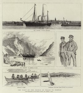 Het Bezoek van de Prins van Wales aan Noorwegen door Sydney Prior Hall