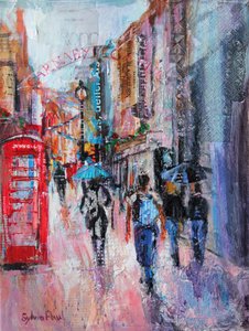 Regenachtige Dag, Carnaby Street door Sylvia Paul