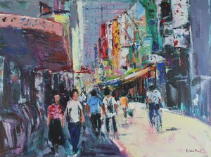Dagje uit in Tokio, 2024 (acryl)