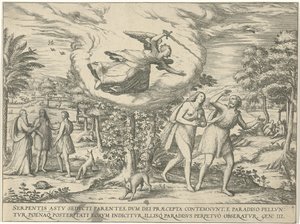 Verdrijving uit het Paradijs door Symon Novelanus (attributed to)