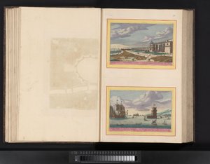 Gezicht op de landtong van Cádiz en de tonijnvisserij door Symon Novelanus (possibly)