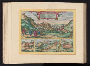 Gezicht op het Alhambra en de stad Granada