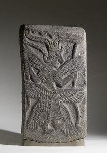 Plaquette met zesvleugelige godin, Tell Halaf door Syrian