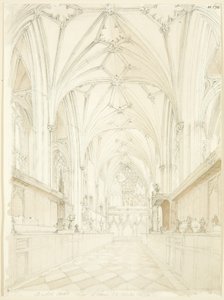 Koor van de kathedraal van Bristol, kijkend naar het oosten