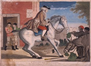 Een kleermaker rijdt naar Brentford, 1786