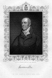 William Wyndham Grenville 1759-1834, 1e Baron Grenville, Engelse politicus, 19e eeuw door T. A. Dean