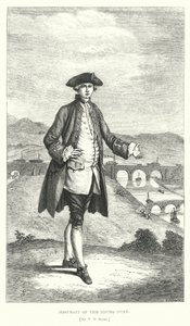 Portret van de jonge hertog (gravure) door T. D. (after) Scott