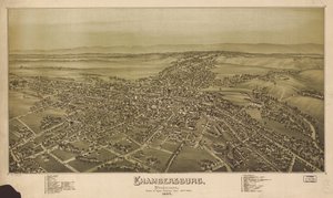 Perspectiefkaart niet op schaal getekend. Vogelvlucht. LC Panoramische kaarten (2e ed.), 749 Ook beschikbaar via de website van de Library of Congress als rasterafbeelding. Geïndexeerd voor interessante punten. AACR2