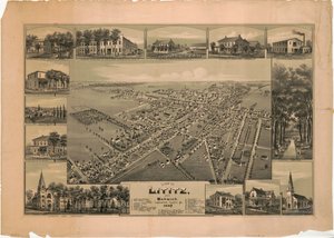 Uitzicht op Lititz en Warwick, Lancaster County, Pa.: 1887