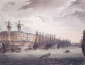 West India Docks door T. and Pugin A.C. Rowlandson