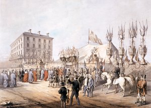 Copenhagen Fields, Islington, Londen, 1855 door T Turner